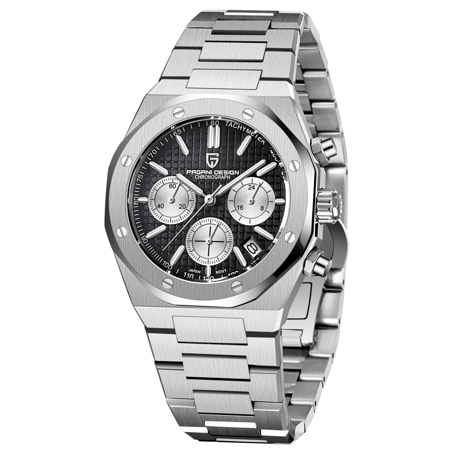 RELOJ PAGANI DESIGN PD-1707 (SILVER BLACK)