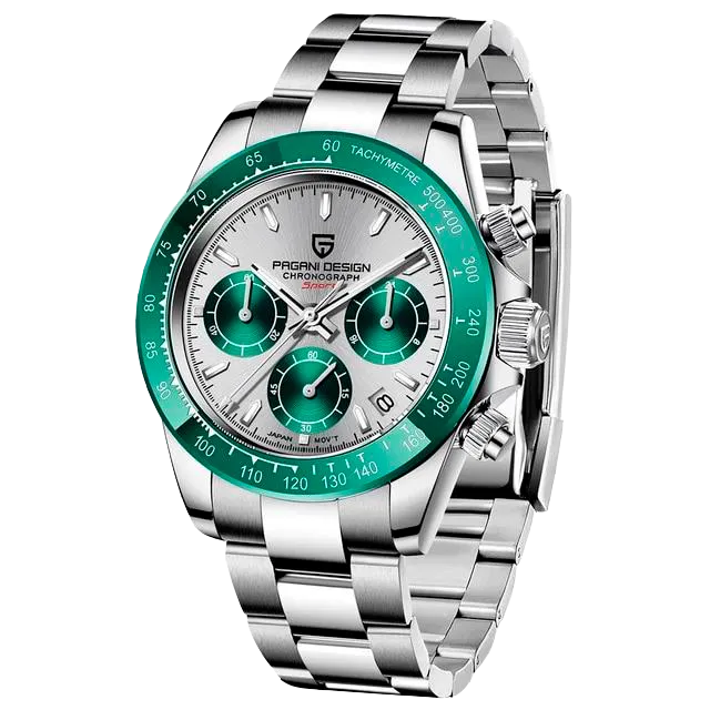 RELOJ PAGANI DESIGN CHRONOGRAPH SPORT (BLACK GREEN)