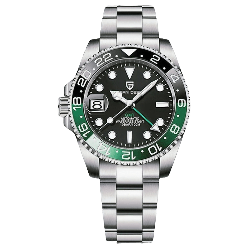 RELOJ PAGANI DESIGN GMT (BLACK GREEN)