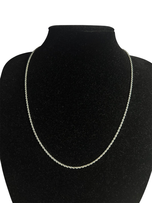 Cadena turbillon Plata 925 (47cm)